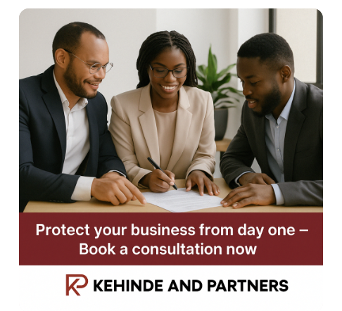 Protect your business from day one – Kehinde & Partners consultation banner