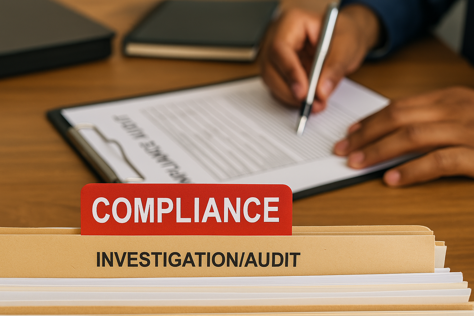 Compliance review with legal counsel