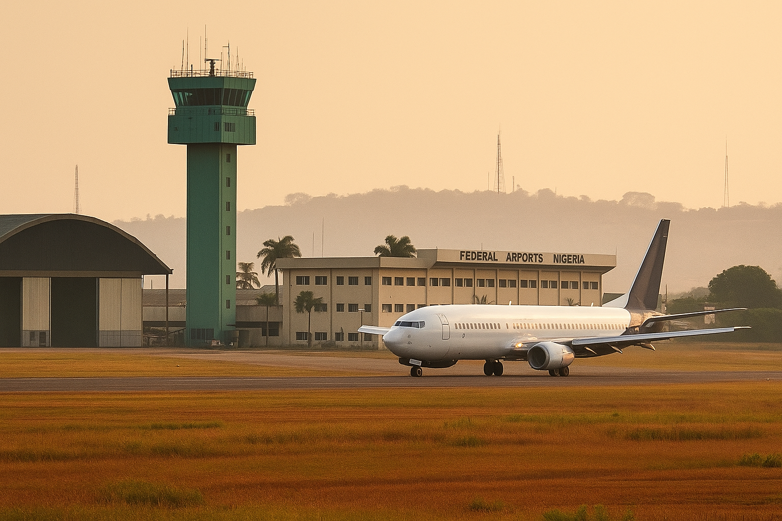 Nigerian airline preparing for takeoff