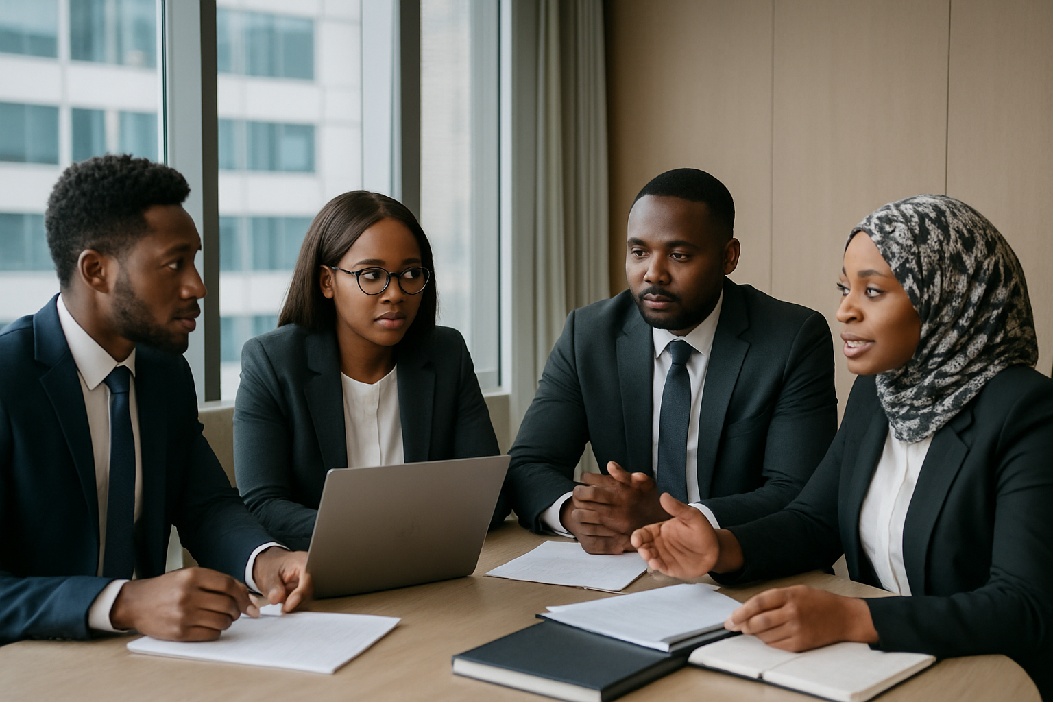 Banking legal team advising clients