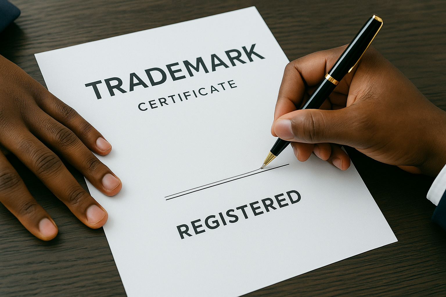 Signing Trademark Registration Forms